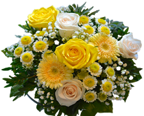 gelbe Blumen, Blumenversand